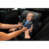 Scaun auto, Lionelo, Bastiaan RWF i-Size, Pozitie de somn, Protectie laterala, Rotire 360 grade, 0-36 Kg, Cu Isofix si Centura Top Tether, Conform cu standardul european de securitate ECE R129, Gri