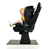 Scaun auto i-Size, Lionelo, Neal, Spatar reglabil in3 pozitii, Tetiera in 14 pozitii, Suport sticla inclus, 15-36 Kg, 100-150 cm, Cu Isofix, Conform ECE R129, Negru