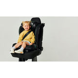 Scaun auto i-Size, Lionelo, Neal, Spatar reglabil in3 pozitii, Tetiera in 14 pozitii, Suport sticla inclus, 15-36 Kg, 100-150 cm, Cu Isofix, Conform ECE R129, Negru