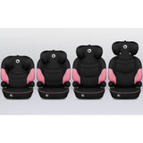 Scaun auto, Lionelo, Lars i-Size, Cu tetiera reglabila in 10 pozitii, Cu pozitionare spre sensul de mers, 15-36 Kg, 100-150 cm, Conform cu standardul european de securitate ECE R129/03, Roz