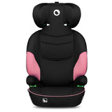 Scaun auto, Lionelo, Lars i-Size, Cu tetiera reglabila in 10 pozitii, Cu pozitionare spre sensul de mers, 15-36 Kg, 100-150 cm, Conform cu standardul european de securitate ECE R129/03, Roz