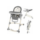Scaun de masa, Lionelo, Cora Plus, Multifunctional, Reglabil in 4 pozitii pe inaltime, Spatar reglabil in 3 pozitii, Cu bara de jucarii, Pliabil, Conform cu standardul european de securitate EN14988, Verde