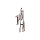Scaun de masa, Lionelo, Zanna, Reglabil, 4 Pozitii pe inaltime, Spatar reglabil in 3 pozitii, Pliabil, din Metal, Conform cu standardul european de securitate EN14988, Gri