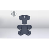Scoica auto, Lionelo, i-Size Astrid, 0-13 Kg, 40-87 cm, Cu maner si capotina reglabile, Cu protectie laterala avansata, Salteluta confortabila, Testat ADAC, Conform cu standardul european de securitate R129, Negru/Gri