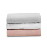 Set 3 museline, Lionelo, Bamboo, Multifunctionale, Din Bambus, 70x70 cm, Rainbow