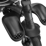 Tricicleta copii, Lionelo, Tris, Ultrapliabila, Multifunctionala. Mecanism de pedalare libera, Suport picioare, Control al directiei, Scaun reversibil, Rotire 360 grade, Conform cu standardul europeane de securitate EN71, Roz/Gri