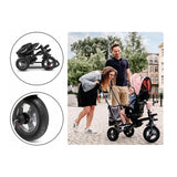 Tricicleta copii, Lionelo, Tris, Ultrapliabila, Multifunctionala, Mecanism de pedalare libera, Suport picioare, Control al directiei, Scaun reversibil, Rotire 360 grade, Conform cu standardul europeane de securitate EN71, Gri