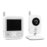 Videofon, Lionelo, Babyline 7.1, Cu melodii, Cu lampa inclusa, Pana la 40 h fara incarcare, Ecran 3.2 inch, Alb