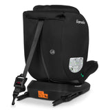 Scaun auto, Lionelo, Bastiaan i-Size, 4 in 1, Protectie laterala, Cu spatar inclinabil in 4 pozitii, Cu tetiera reglabila in 7 pozitii, Rotire 360 grade, Top Tether, 0-36 Kg, 40-150 cm, Cu Isofix, Conform cu ECE R129/03, Gri
