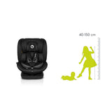 Scaun auto, Lionelo, Bastiaan i-Size, 4 in 1, Protectie laterala, Cu spatar inclinabil in 4 pozitii, Cu tetiera reglabila in 7 pozitii, Rotire 360 grade, Top Tether, 0-36 Kg, 40-150 cm, Cu Isofix, Conform cu ECE R129/03, Gri