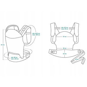 Marsupiu ergonomic, Lionelo, Margareet Air, 3 pozitii de purtare, Certificat de Institutul International pentru Displazie de Sold, 4 luni+, Pana la 20 Kg, Material respirabil 3D Air Mesh, Catarama dubla de siguranta, Negru