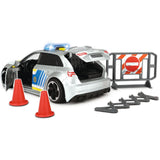 Masina de politie Dickie Toys Audi RS3 1:32 15 cm cu lumini, sunete si accesorii