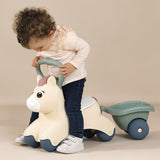 Masinuta de impins Smoby Pony cu remorca