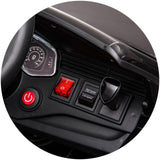 Masinuta electrica Chipolino Audi RS Q8 cu scaun din piele si roti EVA black