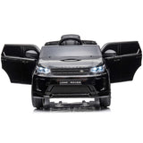 Masinuta electrica Chipolino SUV Land Rover Discovery cu scaun din piele si roti EVA black