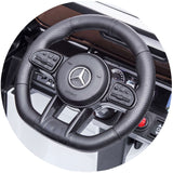 Masinuta electrica Chipolino SUV Mercedes G63 AMG cu scaun din piele si roti EVA white