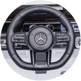 Masinuta electrica Chipolino SUV Mercedes G63 AMG cu scaun din piele si roti EVA white