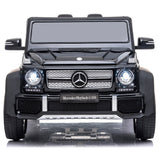 Masinuta electrica Chipolino SUV Mercedes Maybach G650 black cu scaun din piele si roti EVA