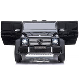 Masinuta electrica Chipolino SUV Mercedes Maybach G650 black cu scaun din piele si roti EVA