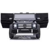 Masinuta electrica Chipolino SUV Mercedes Maybach G650 black cu scaun din piele si roti EVA