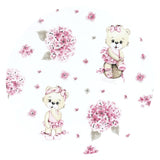 Aparatoare pentru patut, MimiNu, Din bumbac certificat Oeko Tex Standard 100, 180x30 cm, Cu panglici, Design, Pink Ballerina
