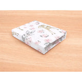 Cearceaf cu elastic, MimiNu, Pentru pat 160x80 cm, Din bumbac certificat Oeko Tex Standard 100, Sweet Deer Pink