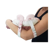 Perna bebelusi, MimiNu, Ursulet, Multifunctionala, Cu doua fete, Tesatura pufoasa minky si bumbac, Materiale certificate Oeko Tex Standard 100, Minky Childrens Journey Grey