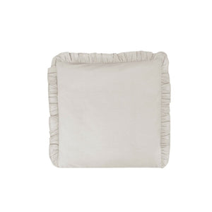 Perna clasica de dormit, MimiNu, Cu husa detasabila cu fermoar, Din bumbac certificat Oeko Tex Standard 100, 40x40 cm, Colectia Royal, Beige
