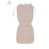 Salteluta pentru carucior, MimiNu, Reversibila, Cu doua fete, Din catifea si bumbac, Materiale certificate Oeko Tex Standard 100, 78 x 34 cm, Design, Calm Forest Natural/Nugat
