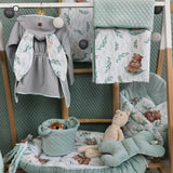 Set Micutul bucatar, MimiNu, Cu sort, o boneta si accesoriu pentru vase calde, Din bumbac certificat Oeko Tex Standard 100, Lulu Natural
