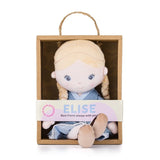 Papusa, Petite&Mars, Elise, Din plus, 35 cm, Ambalaj cu mini puzzle din carton, 0 luni+, Multicolor