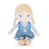 Papusa, Petite&Mars, Elise, Din plus, 35 cm, Ambalaj cu mini puzzle din carton, 0 luni+, Multicolor