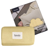 Paturica multifunctionala, Lionelo, Din bambus, Cu proprietati de termoreglare, Antibacteriana, Antifungica, Antialergice, Lavabila la masina de spalat, 100x75 cm, Galben