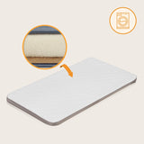 Patut co-sleeper, Lionelo, Aurora, 3 in 1, Cu leganare si setare unghiulara, Include saltea cu densitate T25 si geanta transport, Reglabil in 5 pozitii, Pana la 9 kg, 0 luni+, 85x60x66 cm, Certificari EN 1130:2019+AC:2020, EN 16890:2, Bej