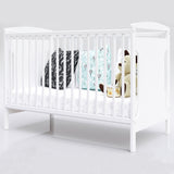 Patut copii din lemn Hubners Karly 120x60 cm alb