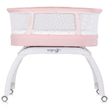 Patut cu leganare si cantar integrat Chipolino Sogno 2 in 1 pink