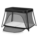 Patut multifunctional, Lionelo, Alice, 3 in 1, 2 trepte de inaltime pentru saltea, Pliabil, Material rezistent Oxford 300D, Cu iesire laterala, Geanta de transport, Pana 15 kg, 0 luni+, 104×70×74 cm, Negru