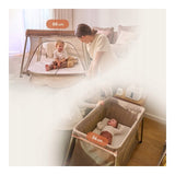 Patut multifunctional, Lionelo, Alice, 3 in 1, 2 trepte de inaltime pentru saltea, Pliabil, Material rezistent Oxford 300D, Cu iesire laterala, Geanta de transport, Pana 15 kg, 0 luni+, 104×70×74 cm, Negru