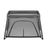 Patut multifunctional, Lionelo, Alice, 3 in 1, 2 trepte de inaltime pentru saltea, Pliabil, Material rezistent Oxford 300D, Cu iesire laterala, Geanta de transport, Pana 15 kg, 0 luni+, 104×70×74 cm, Gri