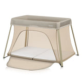 Patut multifunctional, Lionelo, Alice, 3 in 1, 2 trepte de inaltime pentru saltea, Pliabil, Material rezistent Oxford 300D, Cu iesire laterala, Geanta de transport, Pana 15 kg, 0 luni+, 104×70×74 cm, Bej