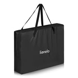 Patut multifunctional, Lionelo, Alice, 3 in 1, 2 trepte de inaltime pentru saltea, Pliabil, Material rezistent Oxford 300D, Cu iesire laterala, Geanta de transport, Pana 15 kg, 0 luni+, 104×70×74 cm, Negru