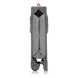 Patut pliant, Lionelo, Jasmin Easy Fold, Pana la 15 kg, Usor de pliat, Cu doua nivele, Cu saltea ergonomica T25, Cu intrare laterala cu fermoar, 2 roti cu frana, 123 x 67 cm, Conform cu EN 716, 0-36 luni, Gri