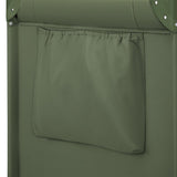 Patut pliant, Lionelo, Jasmin Easy Fold, Pana la 15 kg, Usor de pliat, Cu doua nivele, Cu saltea ergonomica T25, Cu intrare laterala cu fermoar, 2 roti cu frana, 123 x 67 cm, Conform cu EN 716, 0-36 luni, Verde