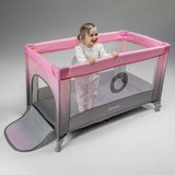 Patut pliant, Lionelo, Stefi, Cu un nivel, Cu intrare laterala cu fermoar, 2 roti, 120x60 cm, Conform cu standardul european de securitate EN 716, Bej