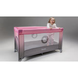 Patut pliant, Lionelo, Stefi, Cu un nivel, Cu intrare laterala cu fermoar, 2 roti, 120x60 cm, Conform cu standardul european de securitate EN 716, Negru
