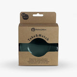 Bol, Petite&Mars, Take&Match, Din silicon, Cu ventuza, Fara BPA, 6 luni+, 350 ml, Verde Inchis