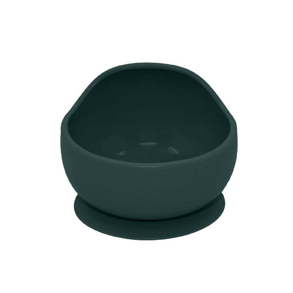 Bol, Petite&Mars, Take&Match, Din silicon, Cu ventuza, Fara BPA, 6 luni+, 350 ml, Verde Inchis