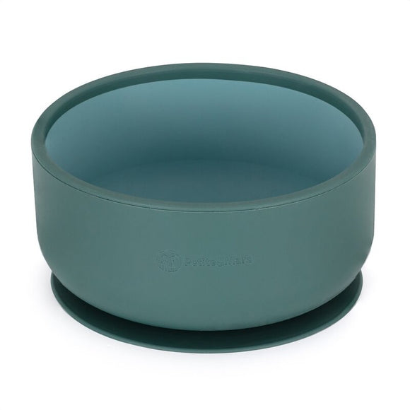 Bol, Petite&Mars, Take&Match, Cu ventuza, Silicon, Fara BPA, 450 ml, 6 luni+, Verde