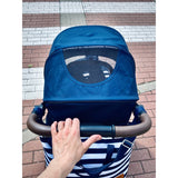 Carucior sport, Petite&Mars, Royal, Include husa pentru scaun, husa pentru picioare, geanta pentru scutece si capotina extensibila, Cu fereastra, Impermeabila, Cu SPF 50, Aluminiu, 0-22 kg, 111 x 57 x 86 cm, Mature Olive