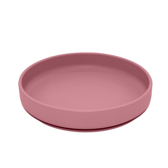 Farfurie, Petite&Mars, Take&Match, Din silicon, Cu ventuza, Fara BPA, 6 luni+, 400 ml, Roz